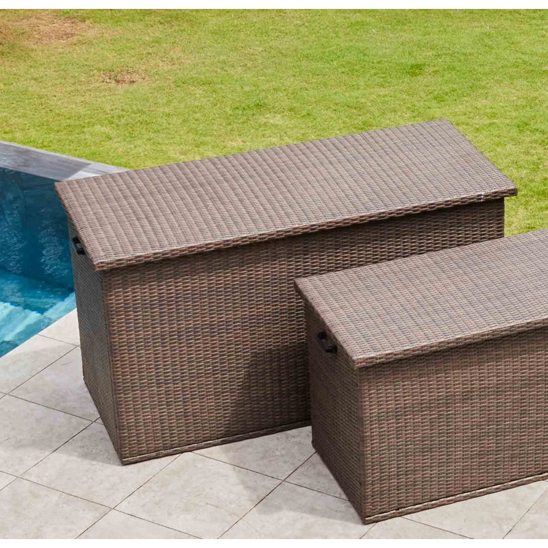 Primestok 265 Gallons Gallon Water Resistant Deck Box in Brown Wayfair